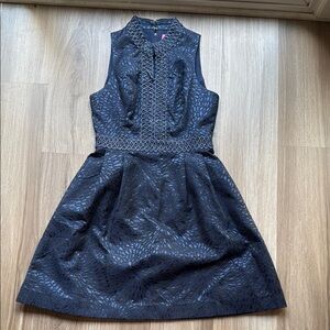 Lilly Pulitzer Blue A-Line Halter Mini Dress